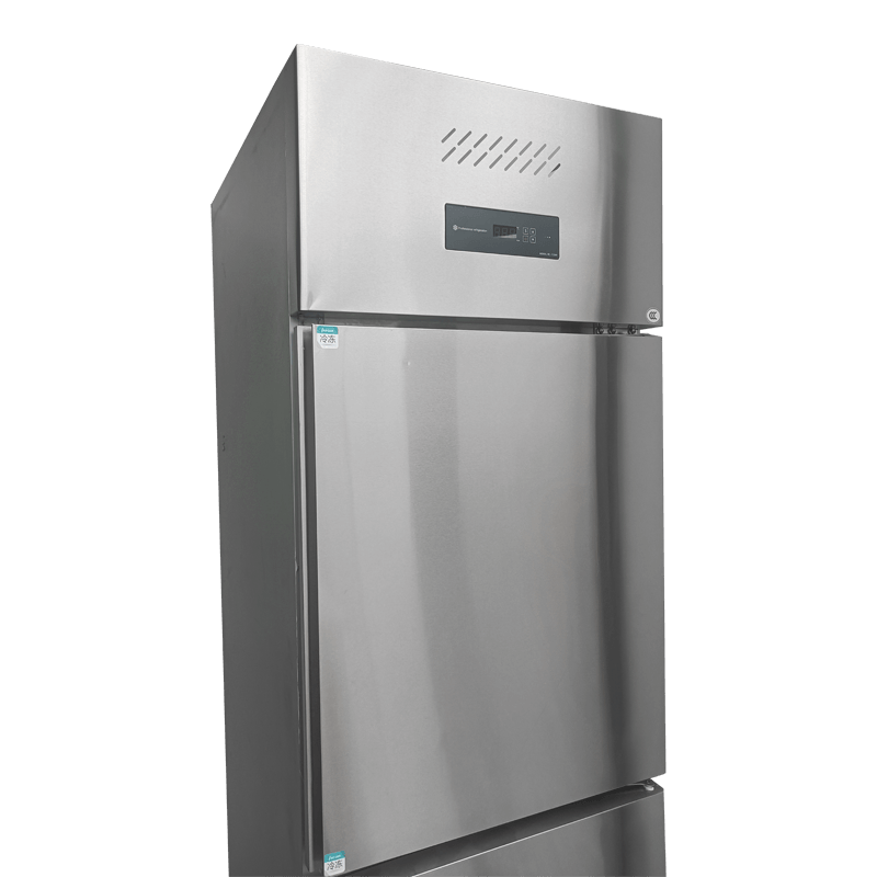 Peti sejuk dapur keluli tahan karat dua pintu Peti sejuk dapur keluli tahan karat dua pintu