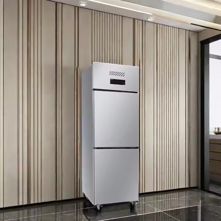 Peti sejuk dapur keluli tahan karat dua pintu Peti sejuk dapur keluli tahan karat dua pintu