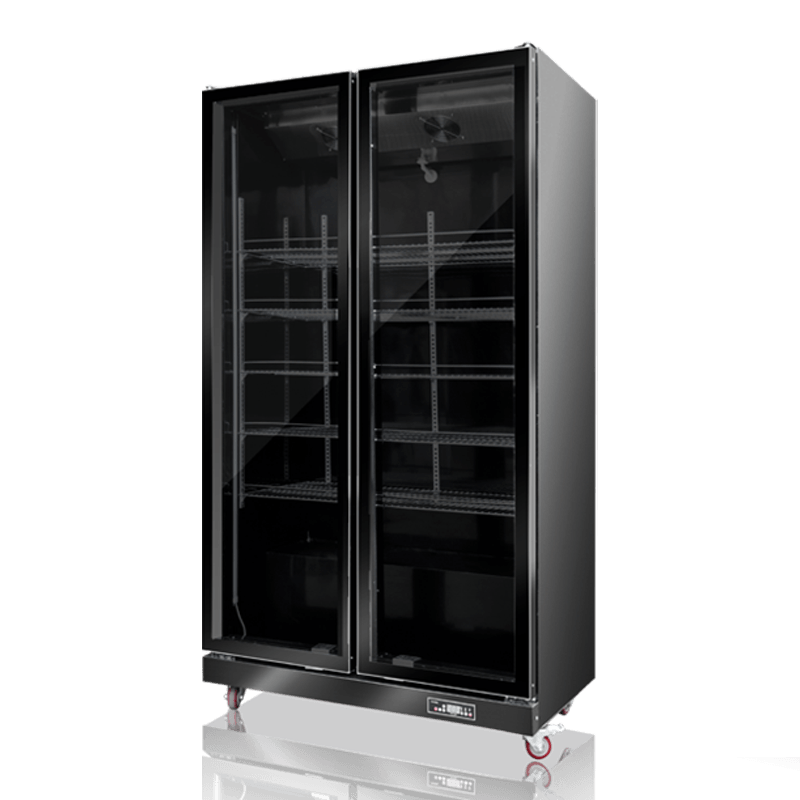 Kabinet paparan yang disejukkan bir